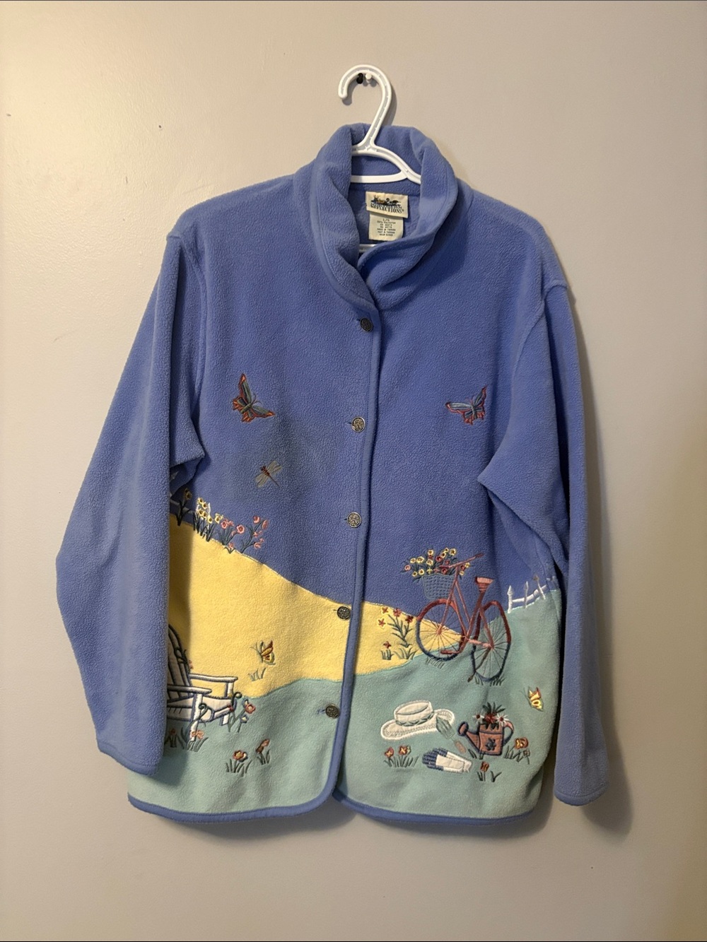 Vintage Northern Reflections picnic button up sweater